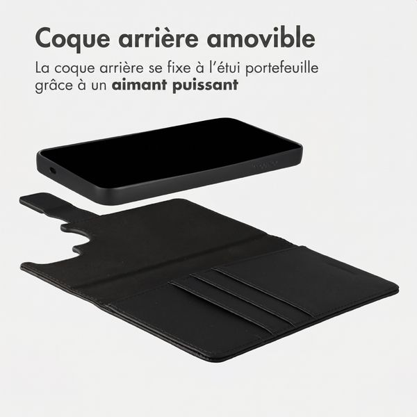 imoshion Étui portefeuille luxe 2-en-1 amovible Samsung Galaxy S26 Ultra - Noir