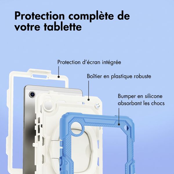 imoshion Coque tablette kidsproof Rugged Samsung Galaxy Tab A11 Plus / A9 Plus - Bleu