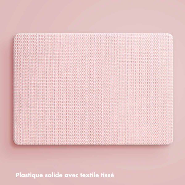 Selencia Coque tissée Apple MacBook Air 13 pouces (2018-2020) - Rose