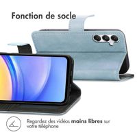 imoshion Étui de télephone portefeuille de luxe Samsung Galaxy A15 (5G/4G) - Bleu clair