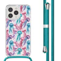 imoshion Coque Design avec cordon Apple iPhone 15 Pro - Jellyfish Watercolor