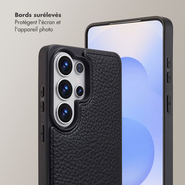 Selencia Coque de télephone Nova avec cordon et porte-cartes Samsung Galaxy S26 Ultra - Noir