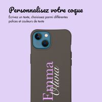 Coque Color MagSafe avec cordon amovible et photo et/ou texte personnalisés Apple iPhone 13 - Nom