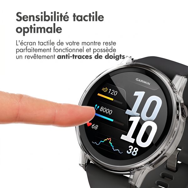 imoshion Coque rigide à couverture complète Garmin Venu 4 - 45 mm - Transparent