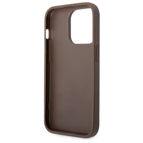 Guess Coque 4G Metal Logo Backcover Apple iPhone 15 Pro Max - Marron