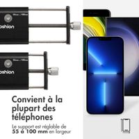 imoshion Mini support de téléphone en aluminium pour vélo - Léger - Universel - Noir