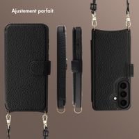 Selencia Étui Riva avec MagSafe et cordon de téléphone Samsung Galaxy S26 - Noir