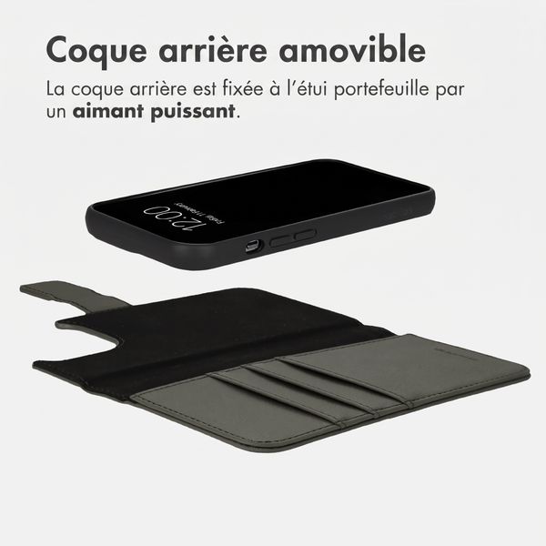imoshion Étui portefeuille luxe 2-en-1 amovible Apple iPhone 13 Pro - Vert