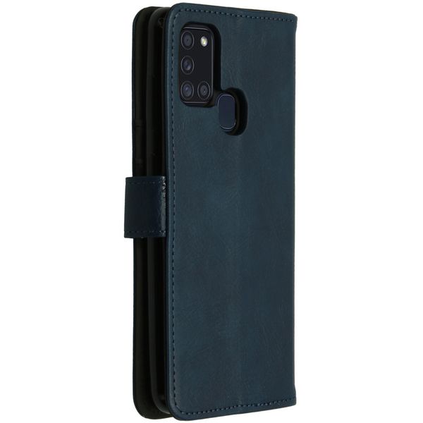 imoshion Étui de télephone portefeuille de luxe Samsung Galaxy A21s - Bleu foncé