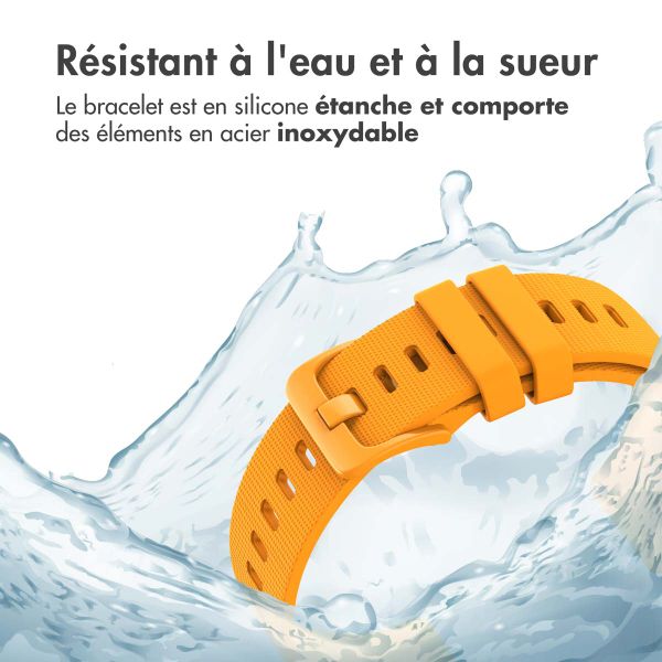 imoshion Bracelet sport en silicone avec boucle Samsung Galaxy Watch 7 40/44 mm - Orange