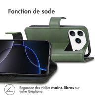 imoshion Étui de télephone portefeuille de luxe Apple iPhone 17 Pro - Vert