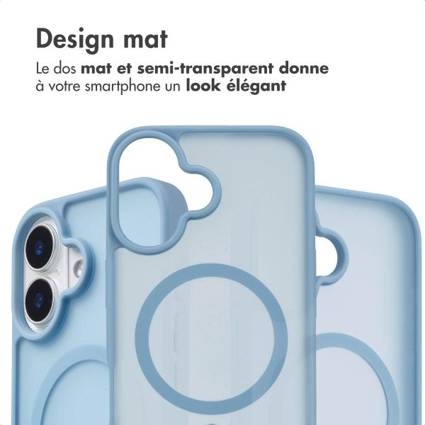 imoshion Coque Color Guard avec MagSafe Apple iPhone 16 - Bleu clair