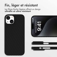 Accezz Coque Kevlar® MagSafe Apple iPhone 15 - Noir