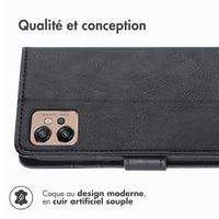 imoshion Étui de télephone portefeuille de luxe Motorola Moto G32 - Noir
