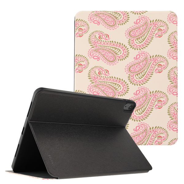 Selencia Coque tablette Vivid Apple iPad 11 (2025) 11 pouces A16 / iPad 10 (2022) 10.9 pouces - Paisley Blush