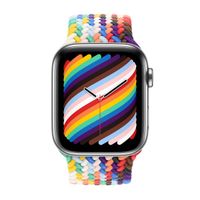 Apple Bracelet Solo tressé Apple Watch | 44/45/46/49 mm - Taille 12 - Pride Edition