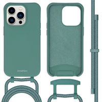 imoshion Coque de couleur avec cordon amovible Apple iPhone 14 Pro - Vert foncé