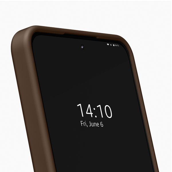 iDeal of Sweden Coque en silicone avec MagSafe Samsung Galaxy A57 (5G) - Mocha Mousse