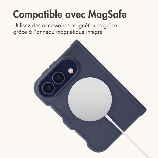 imoshion Coque Color Guard avec MagSafe Apple iPhone Duo - Bleu foncé