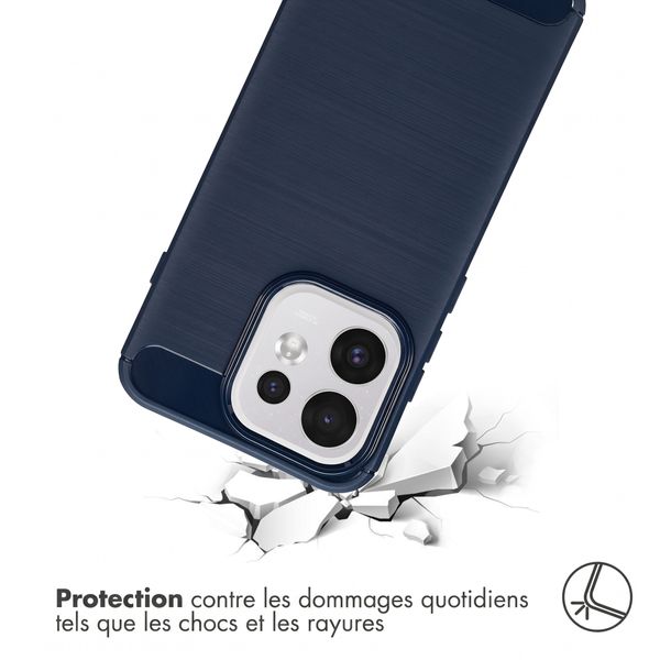 imoshion Coque Brushed Oppo Reno 16 / 16 Pro - Bleu foncé