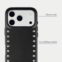Selencia Coque arrière Studs avec MagSafe Apple iPhone 17 Pro Max - Velvet Black