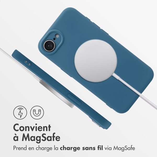 imoshion Coque Couleur avec MagSafe Apple iPhone 17e / 16e - Bleu foncé