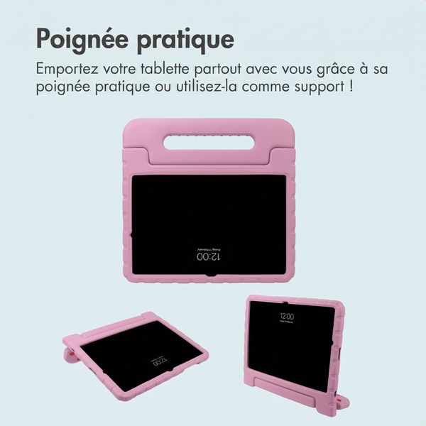 imoshion Coque arrière Kidsproof Design avec poignée Samsung Galaxy Tab A11 Plus / A9 Plus - Cœurs