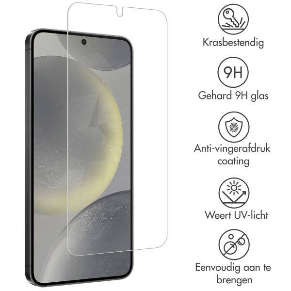 Accezz Protection d'écran en verre trempé 2-pack Samsung Galaxy S25 / S24