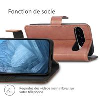imoshion Étui de télephone portefeuille de luxe Google Pixel 10 / 10 Pro - Marron