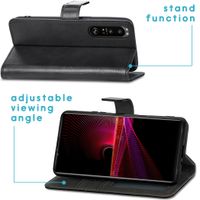 imoshion Étui de télephone portefeuille de luxe Sony Xperia 1 III - Noir