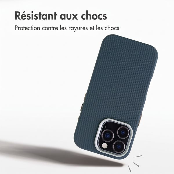 Accezz Coque arrière Mesh avec MagSafe Apple iPhone 16 Pro - Bleu foncé