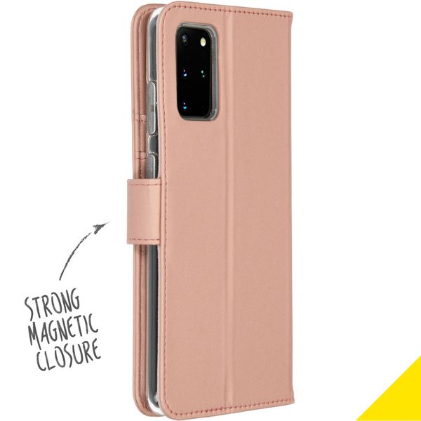 Accezz Étui de télephone Wallet Samsung Galaxy S20 Plus - Rose Doré