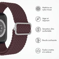 imoshion Bracelet nylon tissé Apple Watch | 38/40/41/42 mm - Burgundy