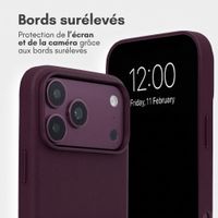 Accezz Étui de télephone portefeuille en cuir 2-en-1 avec MagSafe Apple iPhone 18 Pro / 17 Pro - Heath Purple