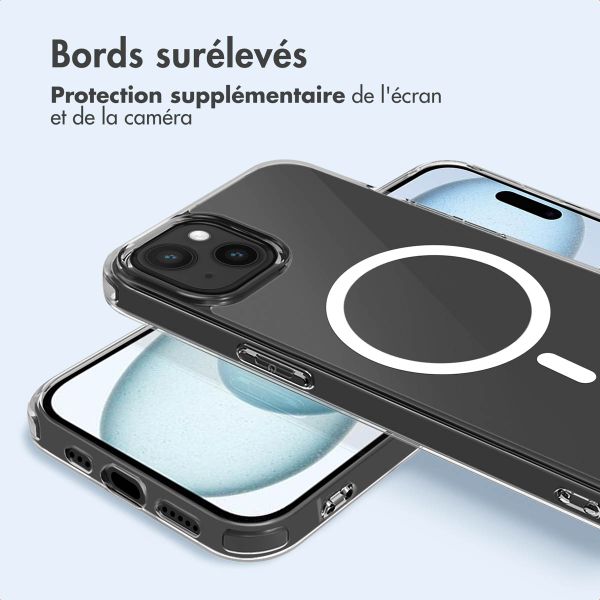 imoshion Coque arrière de protection avec MagSafe Apple iPhone 15 - Transparent