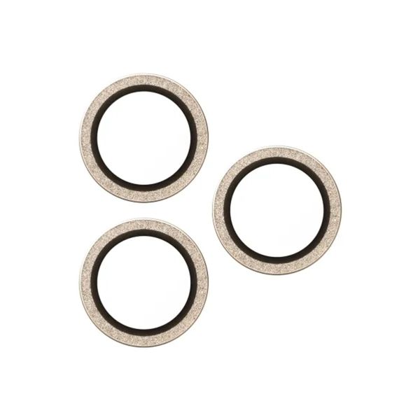 PanzerGlass Protection Caméra Hoops Optic Rings Apple iPhone 17 Pro / 17 Pro Max - Or Pailleté