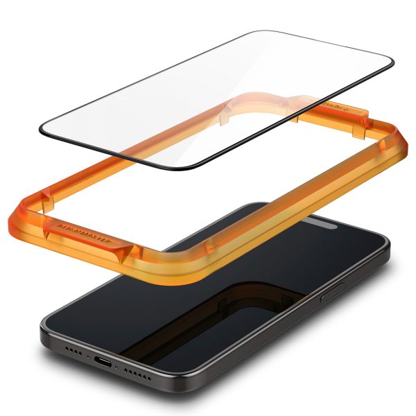 Spigen Protection d'écran en verre trempé AlignMaster Cover Apple iPhone 15