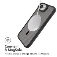imoshion Rugged Hybrid Carbon Case avec MagSafe Apple iPhone 17e / 16e - Noir