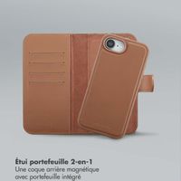 Selencia Étui portefeuille amovible Olyn avec MagSafe Apple iPhone 17e / 16e - Marron