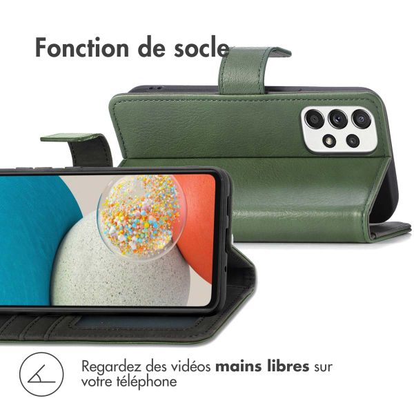 imoshion Étui de télephone portefeuille de luxe Samsung Galaxy A53 - Vert