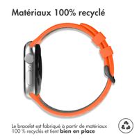 imoshion Bracelet sport en silicone avec boucle Apple Watch | 38/40/41/42 mm - Orange & Black