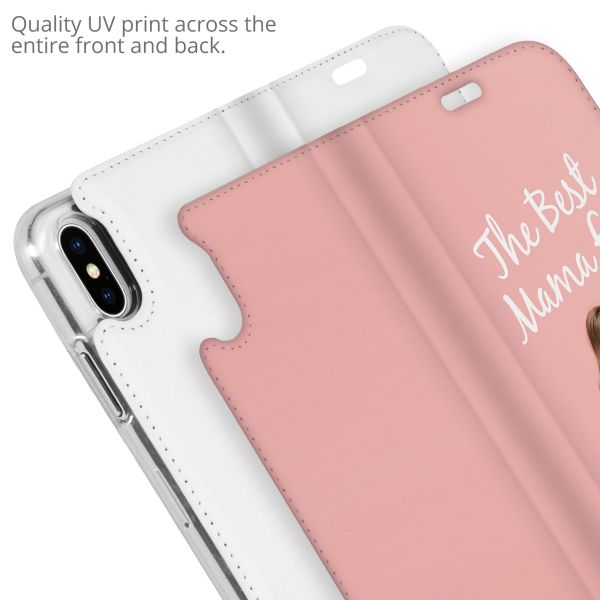 Concevez votre propre housse portefeuille Apple iPhone X / Xs - Blanc