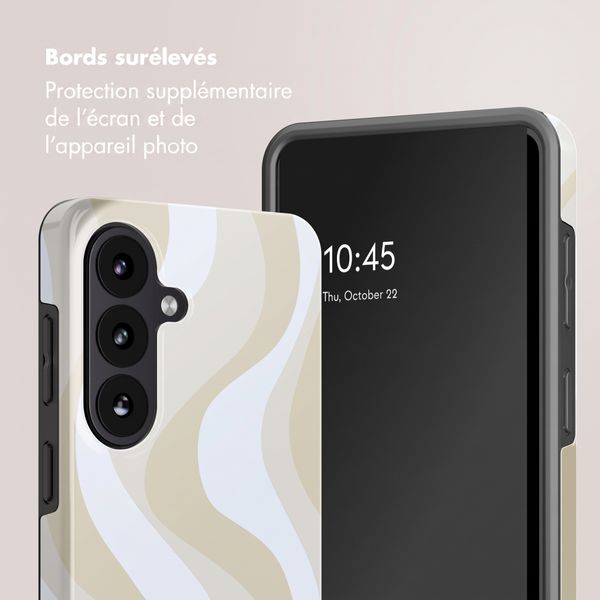 Selencia Coque arrière Vivid avec MagSafe Samsung Galaxy S26 FE - Desert Waves Beige