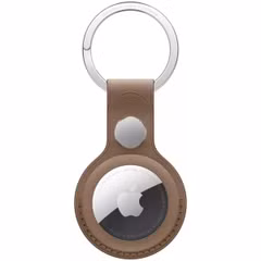 Apple Porte-clés en tissage fin AirTag - Taupe