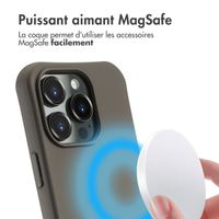 imoshion Coque arrière Color avec cordon amovible et MagSafe Apple iPhone 16 Pro Max - Black Coffee