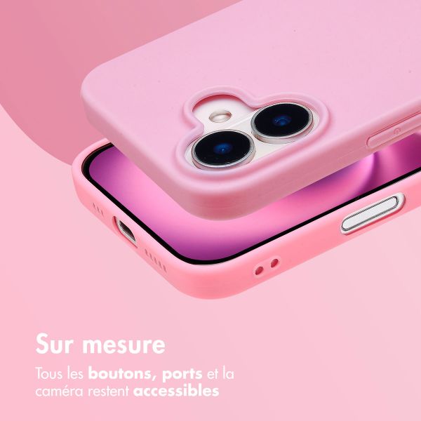 imoshion Coque Couleur Apple iPhone 16 - Bubblegum Pink