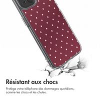 imoshion Coque Design Apple iPhone 15 - Polka Dot Bordeaux