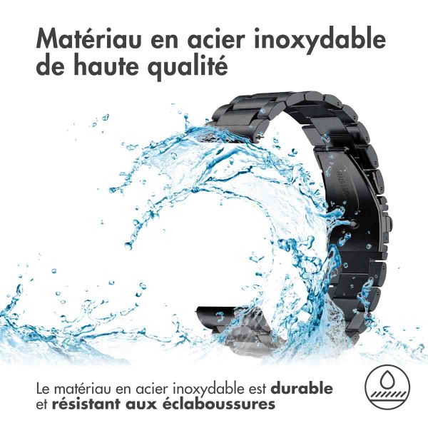 imoshion Bracelet en acier Samsung Galaxy Watch 7 40/44 mm - Noir
