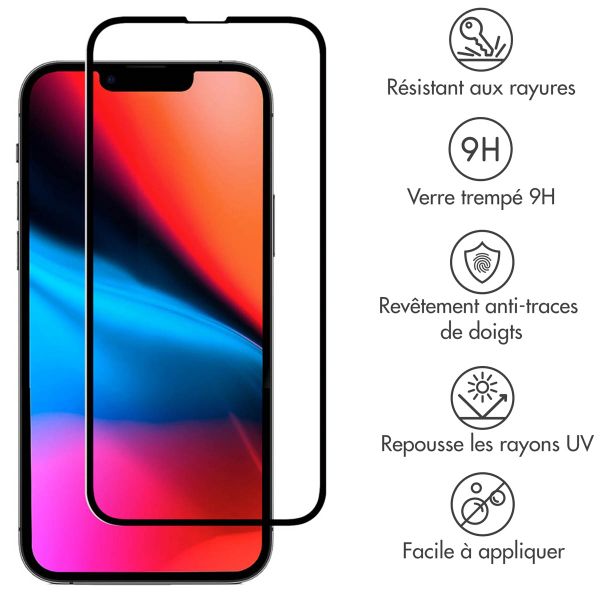 Accezz Protection d'écran en verre trempé Full Cover Apple iPhone 13 Pro Max / 14 Plus