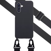 Selencia Coque silicone avec cordon amovible Samsung Galaxy A17 (5G) / (4G) - Noir
